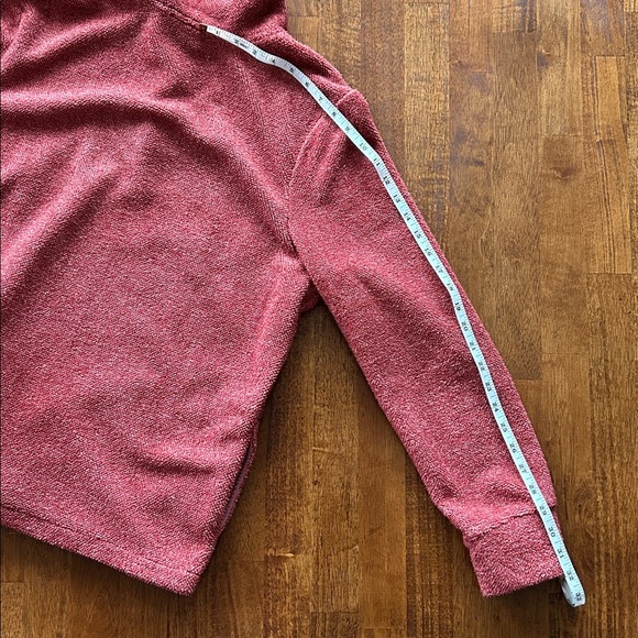 Eddie Bauer women’s Henley style fleece pullover rustic cozy with pockets size L - Picture 7 of 8